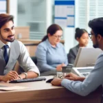 a bank clerk working a87376cc85